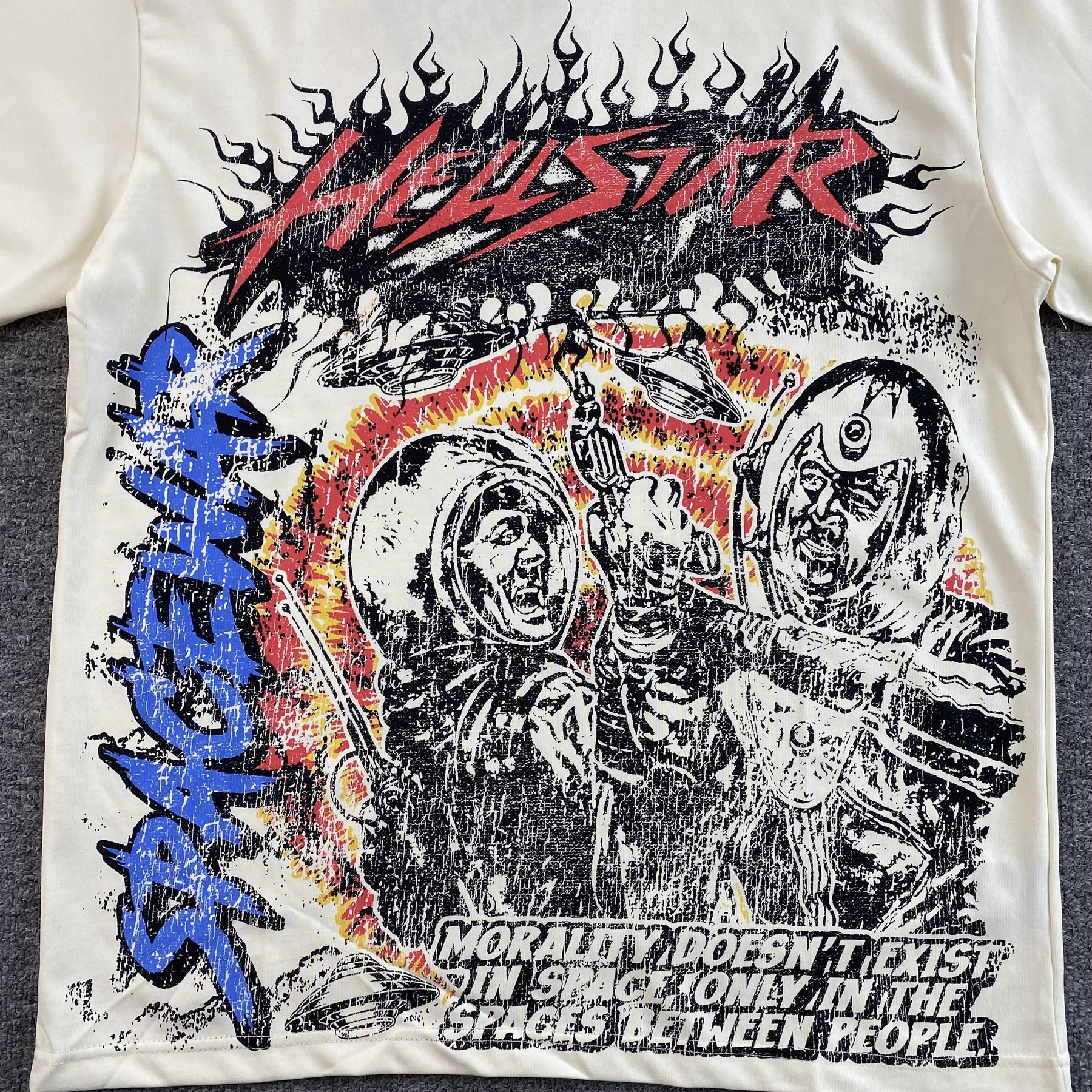 Camisa Hellstar “Morality doesn't exist in space only in the spaces between people"