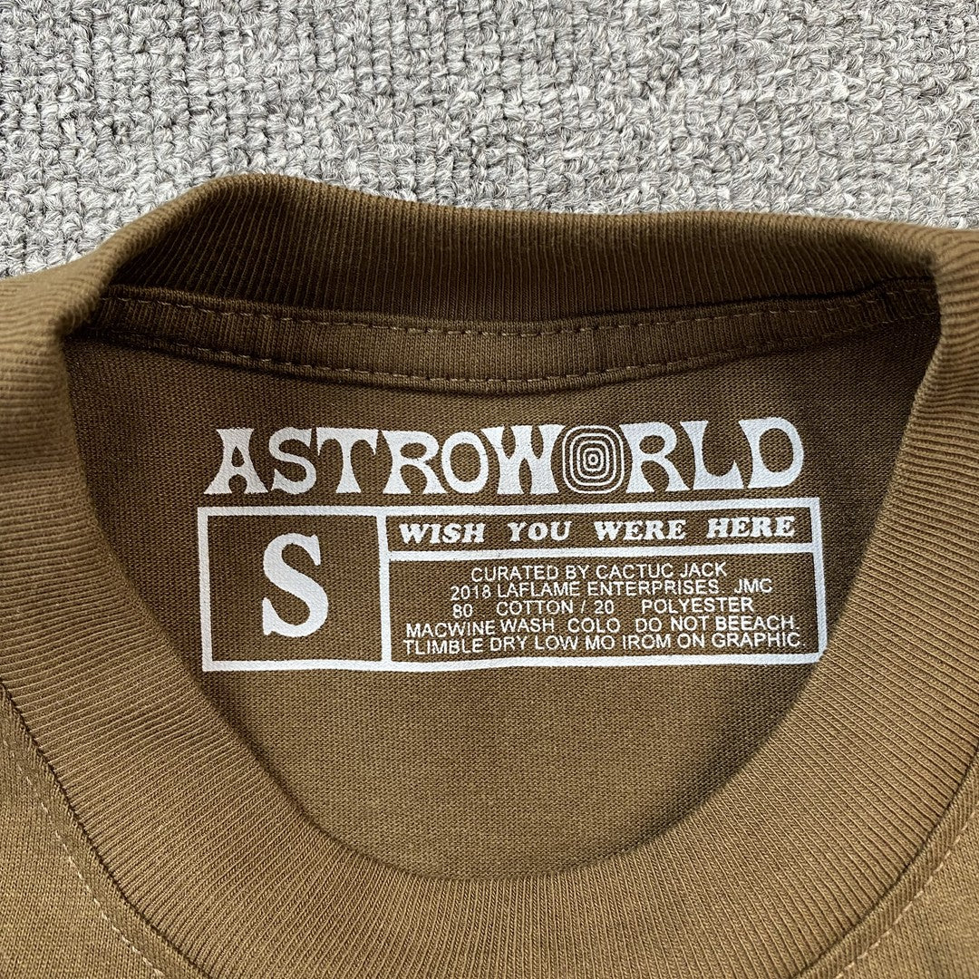 Camisa Cactus Jack ”Astro Worldwide” ( Marrom )