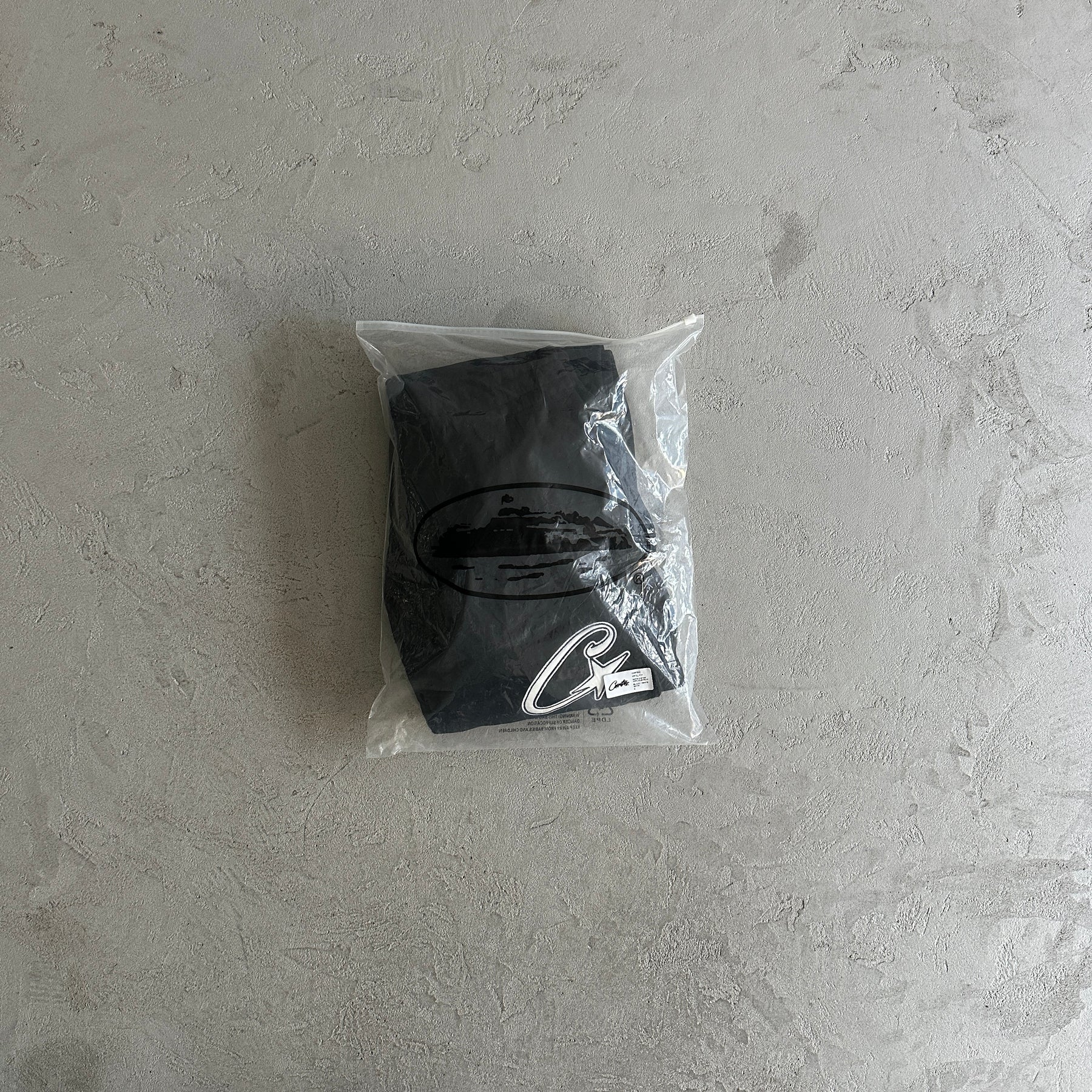 Conjunto Corteiz “Satin C-Star Applique” ( Preto )