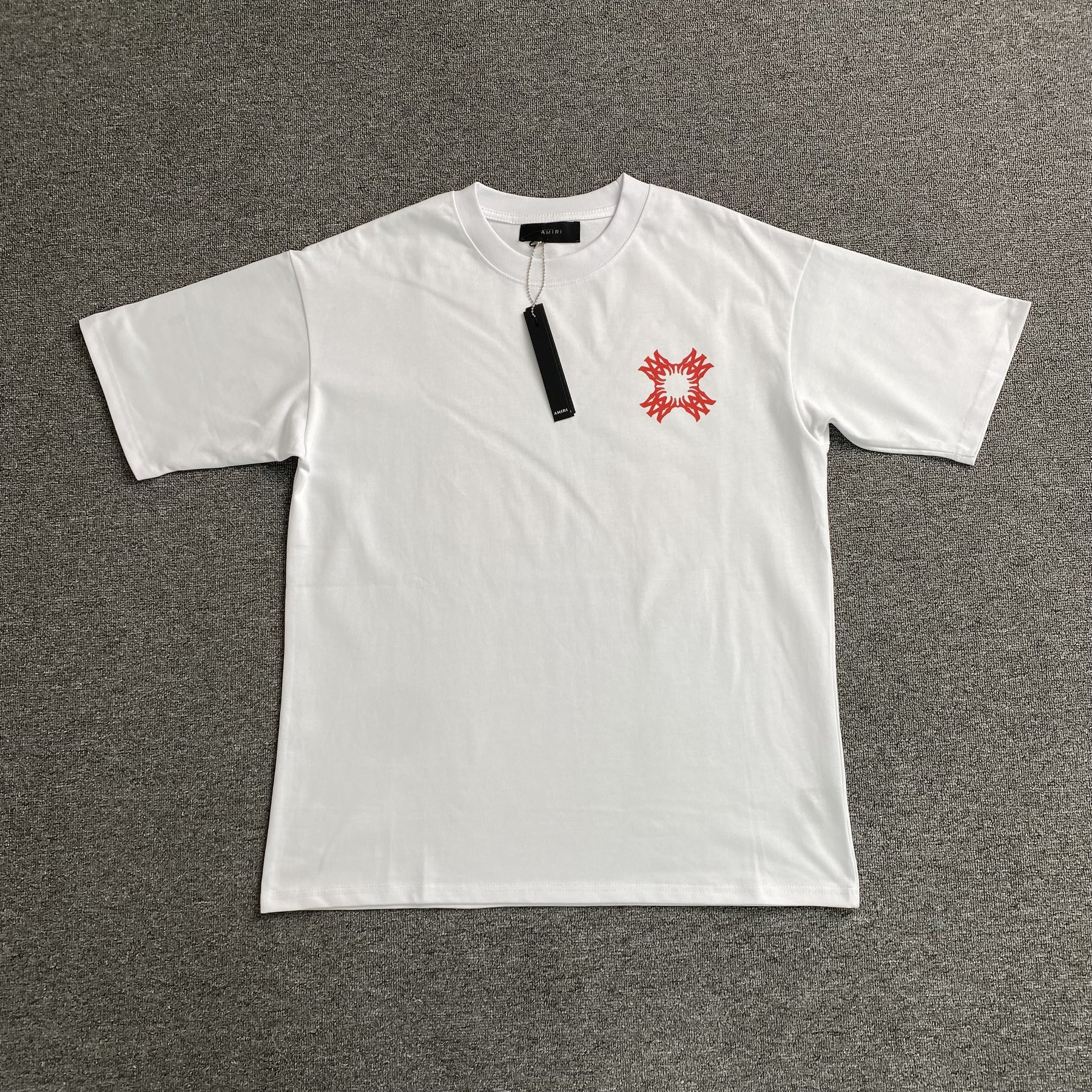 Camisa Amiri “Red Ma Quad T” ( Branca e Vermelha )