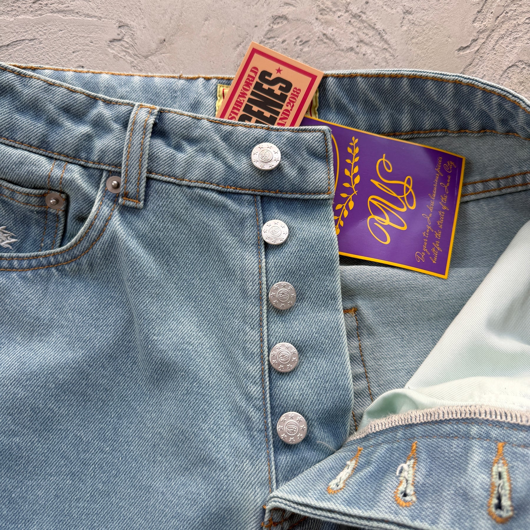 Calça Corteiz “Dual Stripe Baggy” ( Branca )