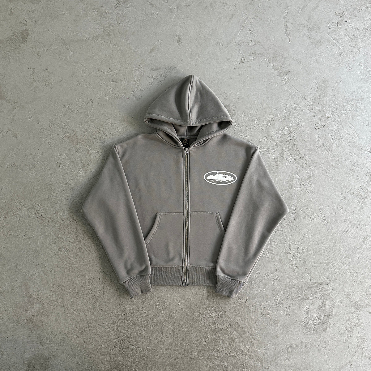 Conjunto Corteiz “Island Puff Print” ( Cinza )