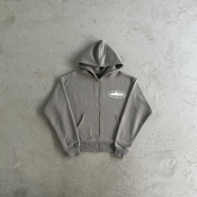 Conjunto Corteiz “Island Puff Print” ( Cinza )