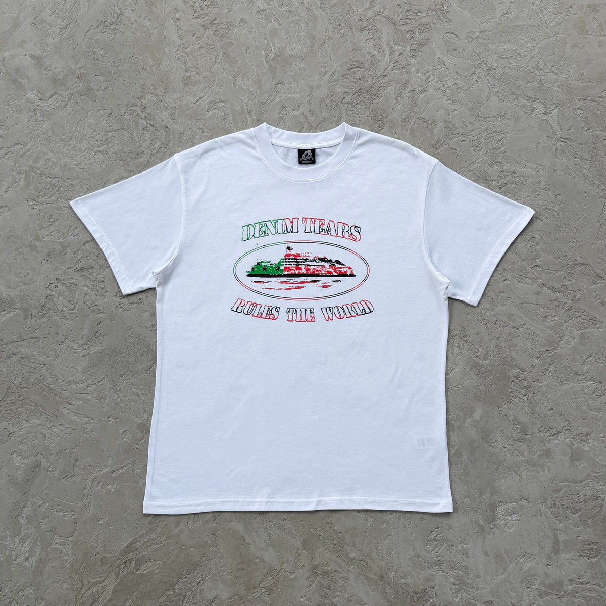 Camisa Corteiz “Cortears Og Alcatraz” ( Branco )