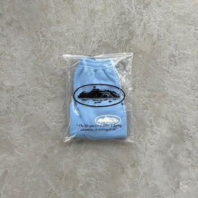 Shorts Corteiz “Island Puff Print” ( Azul Claro )