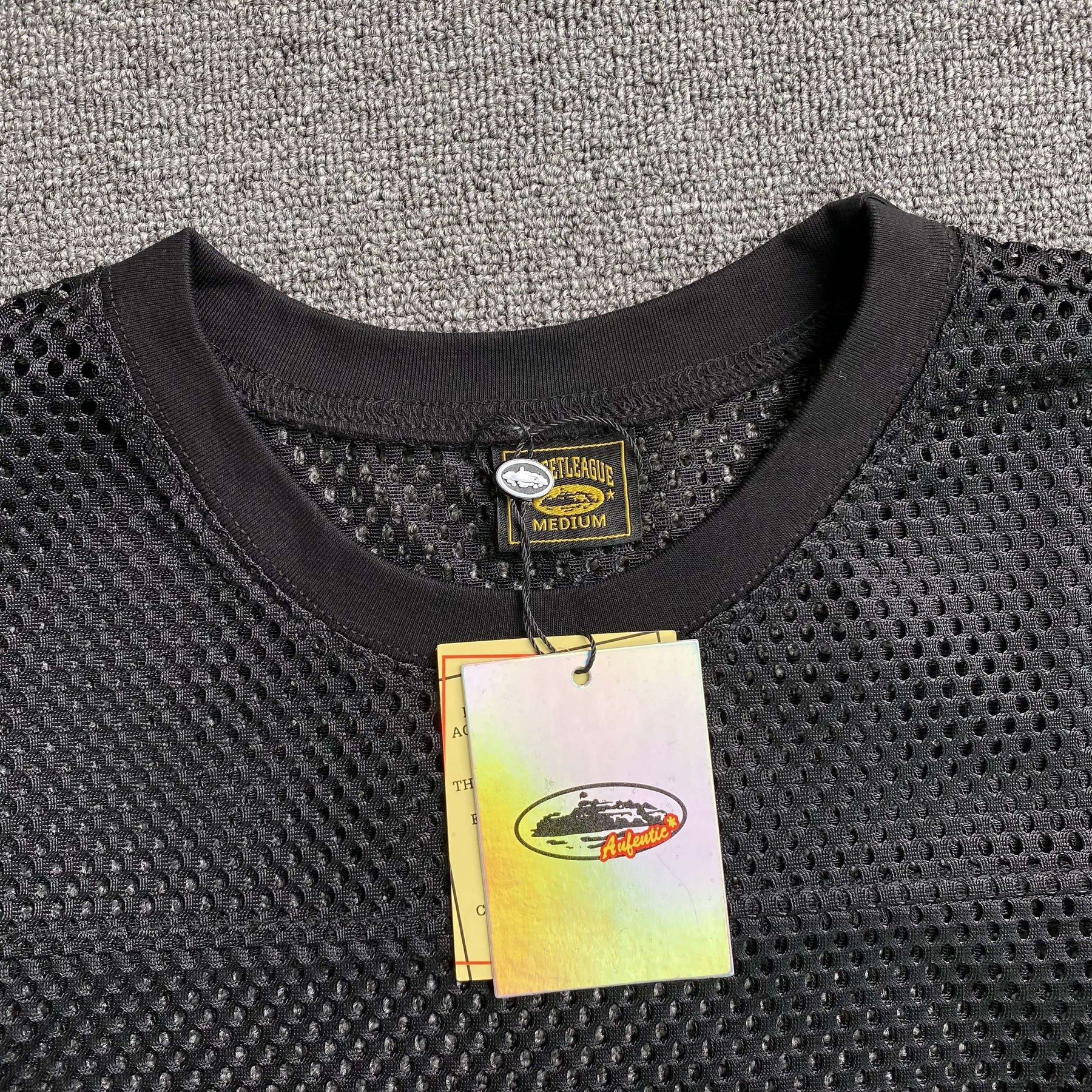 Camisa Corteiz “State Mesh” ( Preta )