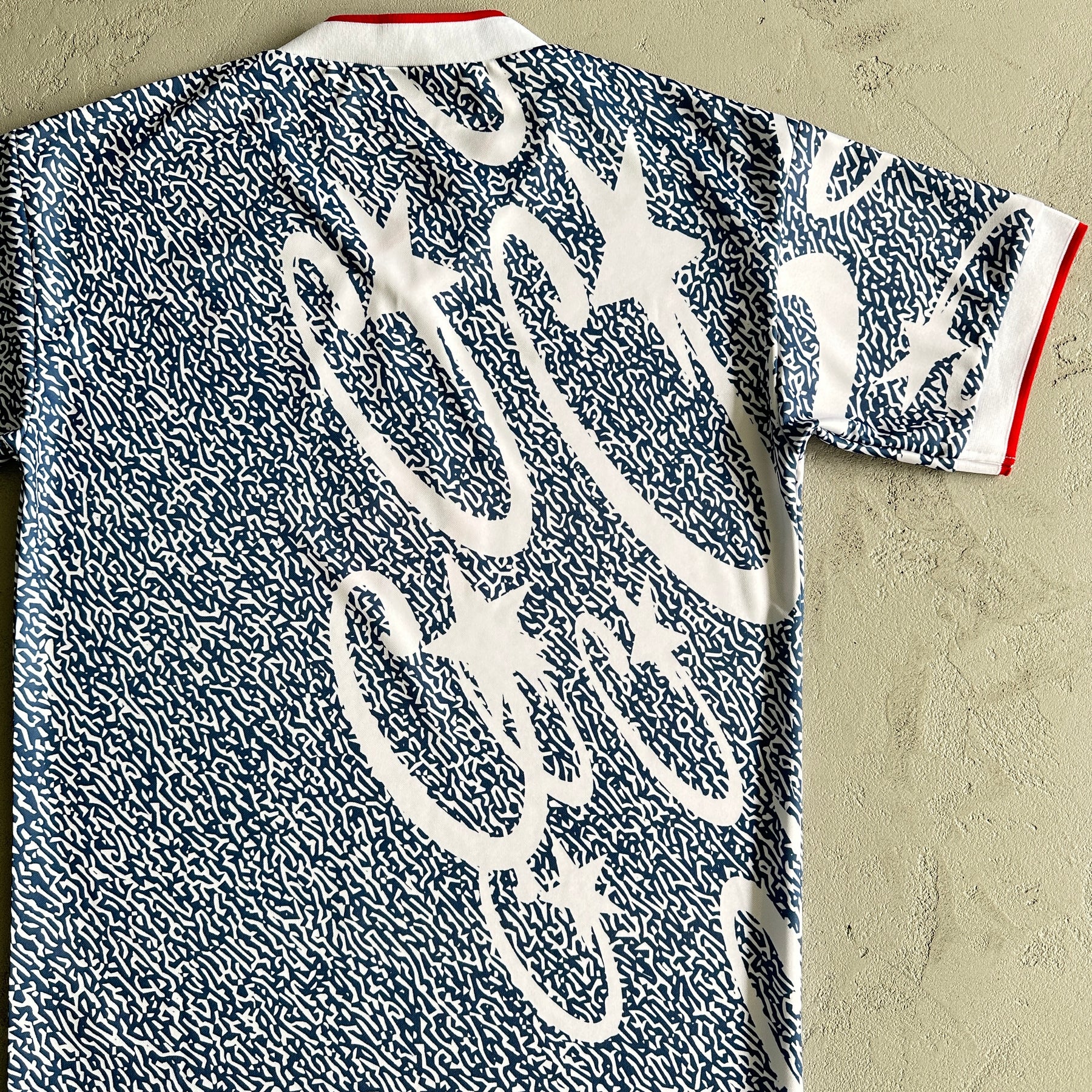 Camisa Corteiz “Printed” ( Branco e Azul )