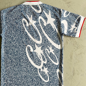 Camisa Corteiz “Printed” ( Branco e Azul )