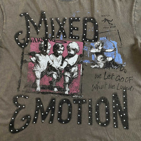 Camisa Mixed Emotion “Friends” ( Marrom )