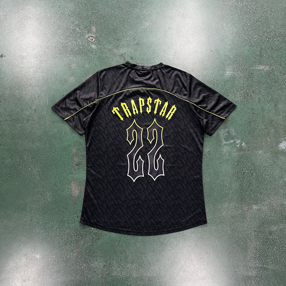 Camisa Trapstar “Football Jersey Black Gold” (Its a Secret)