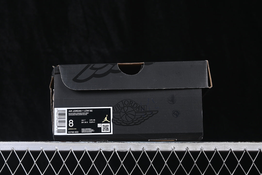 Air Jordan 1 Low “Black Iced Carmine”