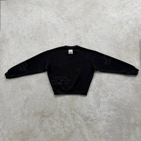 Conjunto Corteiz “HMP Stencil Crewneck” ( Preto )