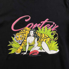 Camisa Corteiz “Tiger Woman” ( Preta )