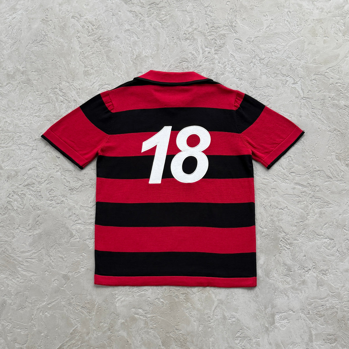 Camisa Jersey Corteiz “Striped knit jersey” ( Vermelho )