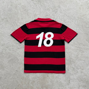 Camisa Jersey Corteiz “Striped knit jersey” ( Vermelho )