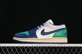 Air Jordan 1 Low “Low Sail Stadium Green Neutral Grey Deep Royal Blue”