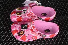 BAPE  X Crocs ( Rosa )