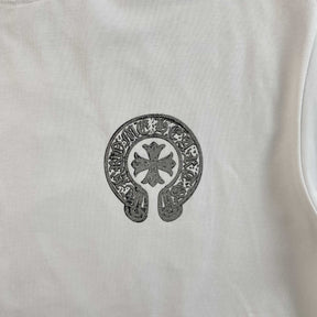 Camisa Chrome Hearts “Horseshoe Logo Pocket” ( Branca )