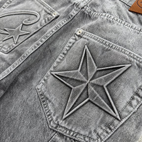 Calça Corteiz “Embossed C-Star DenimWork”