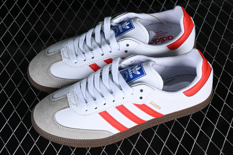 Adidas Samba “Cloud White Solar Red”