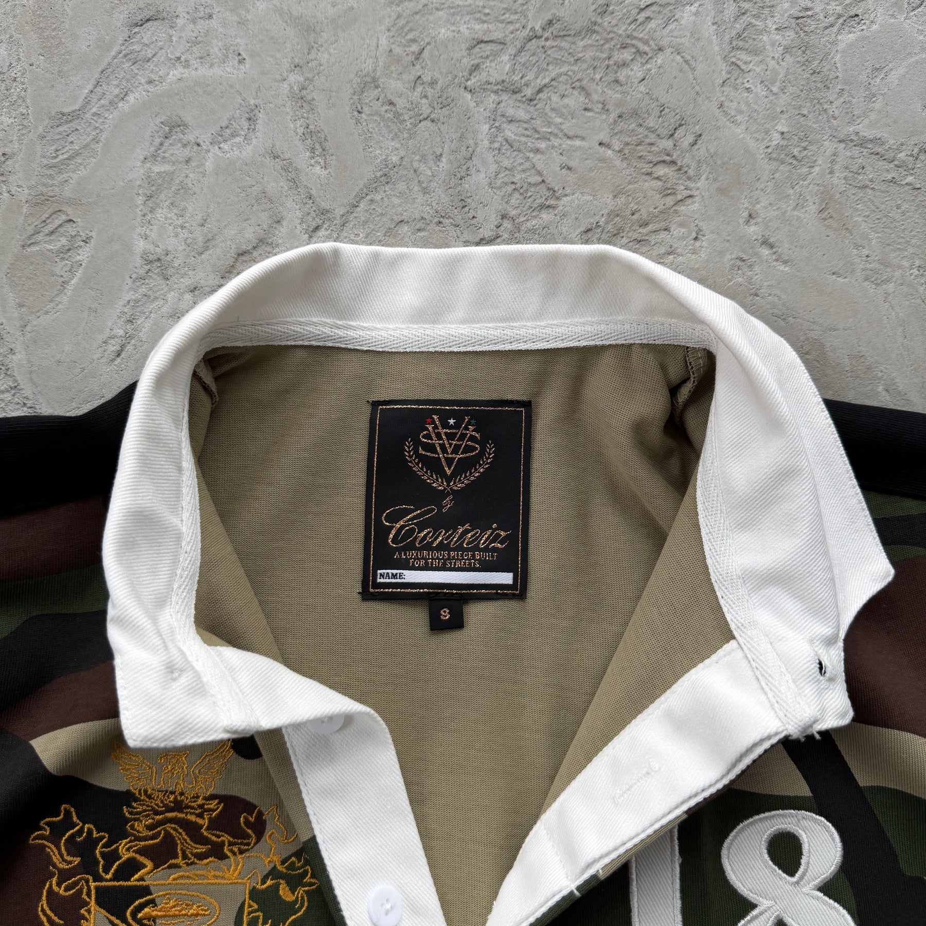 Sueter Corteiz “Paneled Rugby” ( Verde Militar )