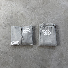 Conjunto Corteiz x Denim Tears ( Cinza )
