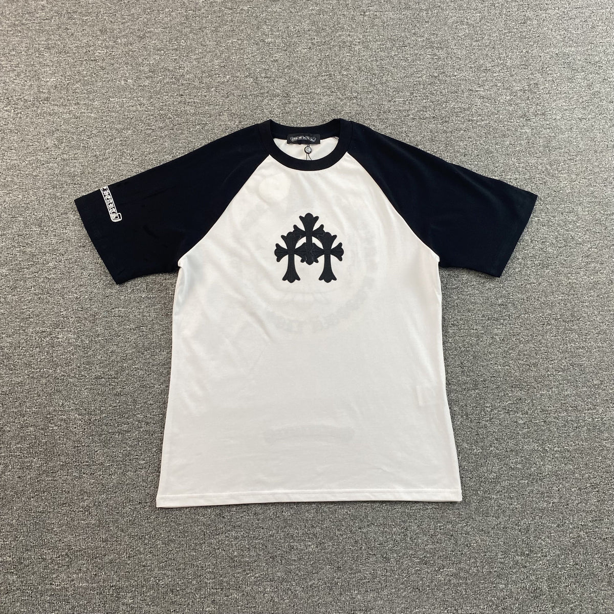 Camisa Chrome Hearts “Raglan” ( Branca com Preta )