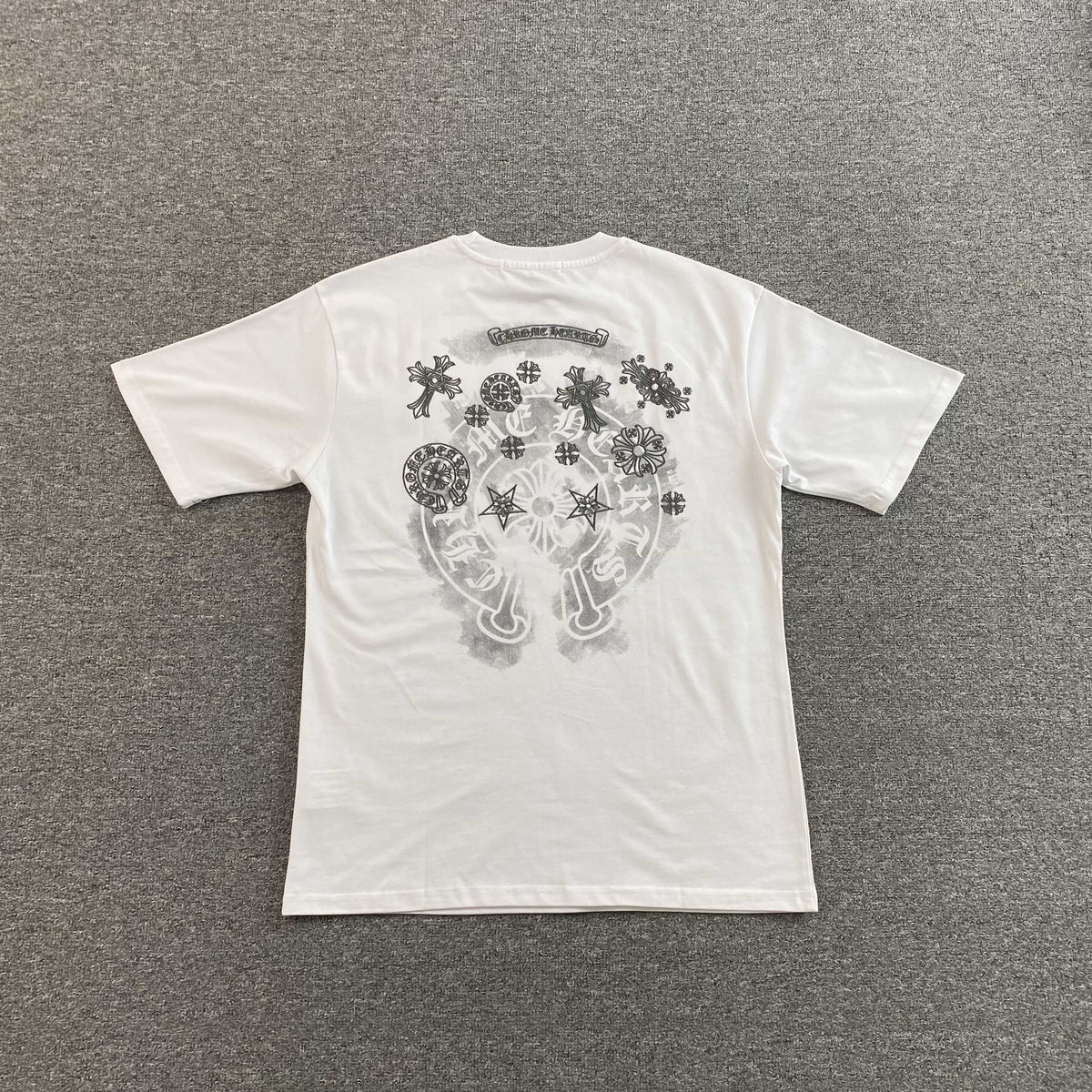 Camisa Chrome Hearts “Embossed Horseshoe ” ( Branca )