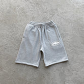 Shorts Corteiz “Island Puff Print” ( Cinza )