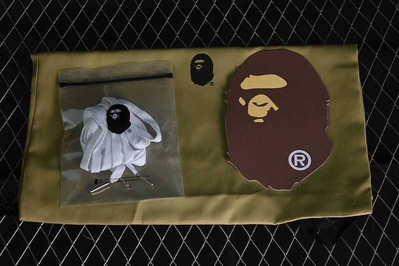 BAPE STA “White ABC Camo Green”