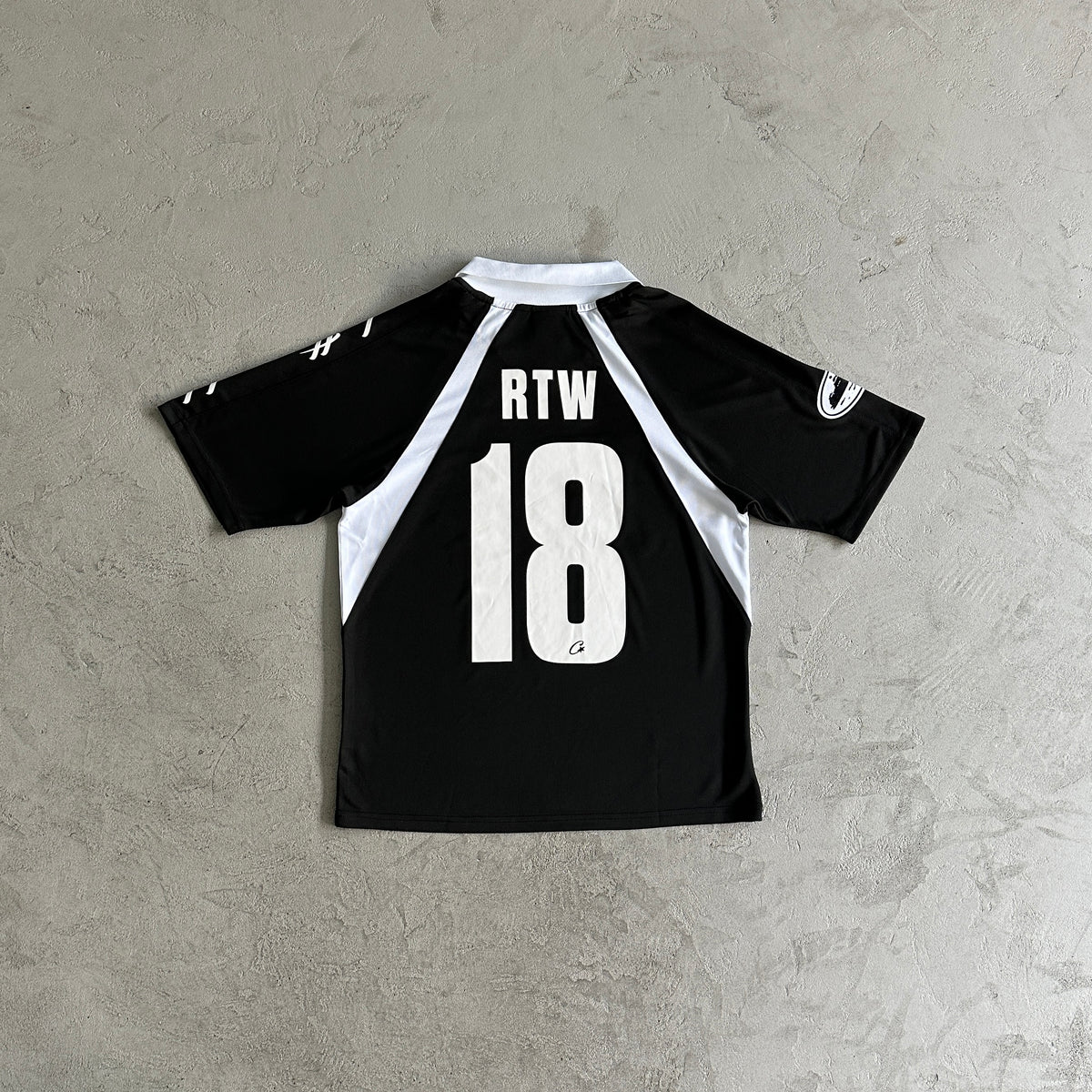 Camisa Corteiz ”Panel” ( Preta com Branca )