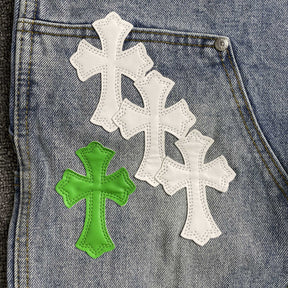 Calça Flare Chrome Hearts “White Green”