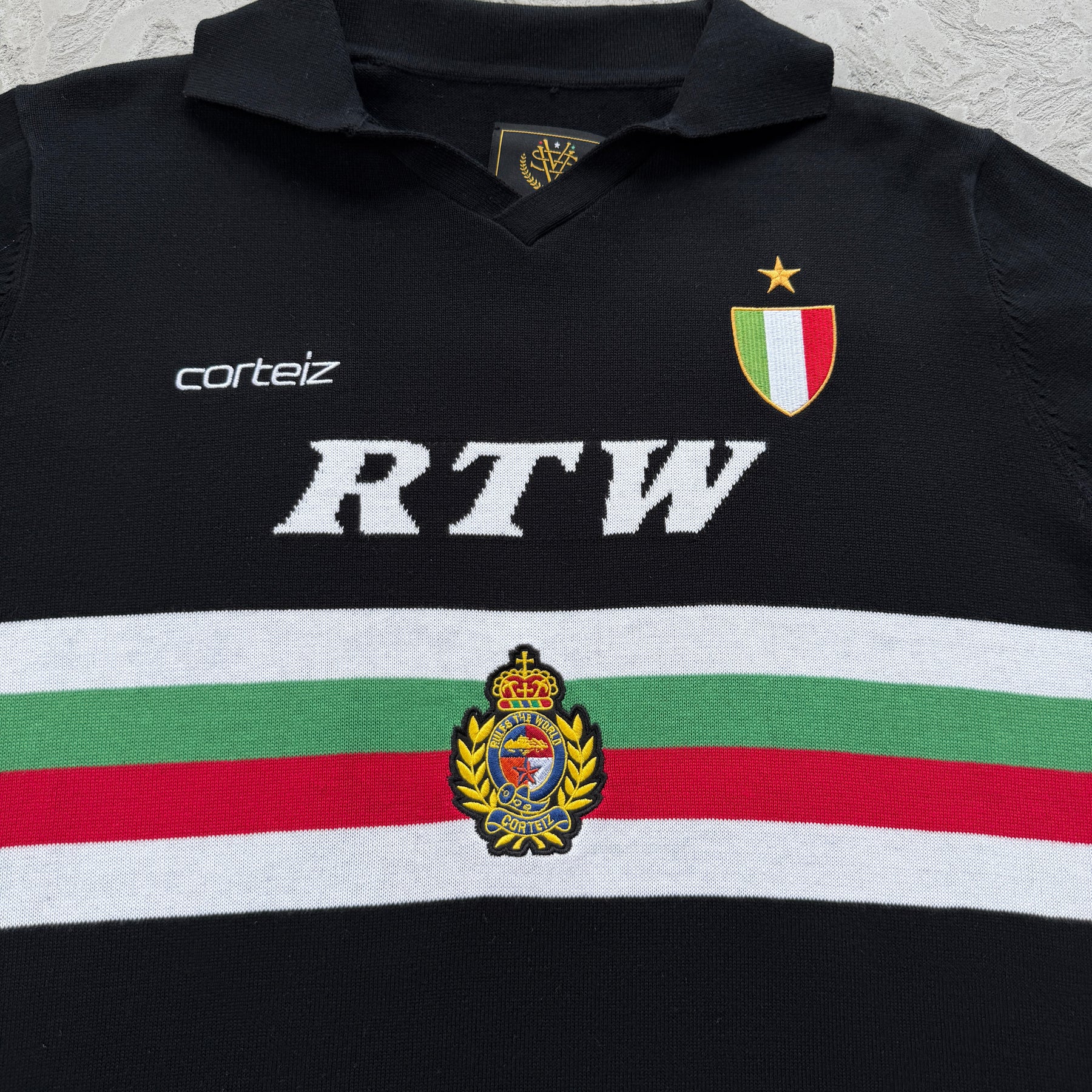Camisa Jersey Corteiz “A Knit Jersey” ( Preta )