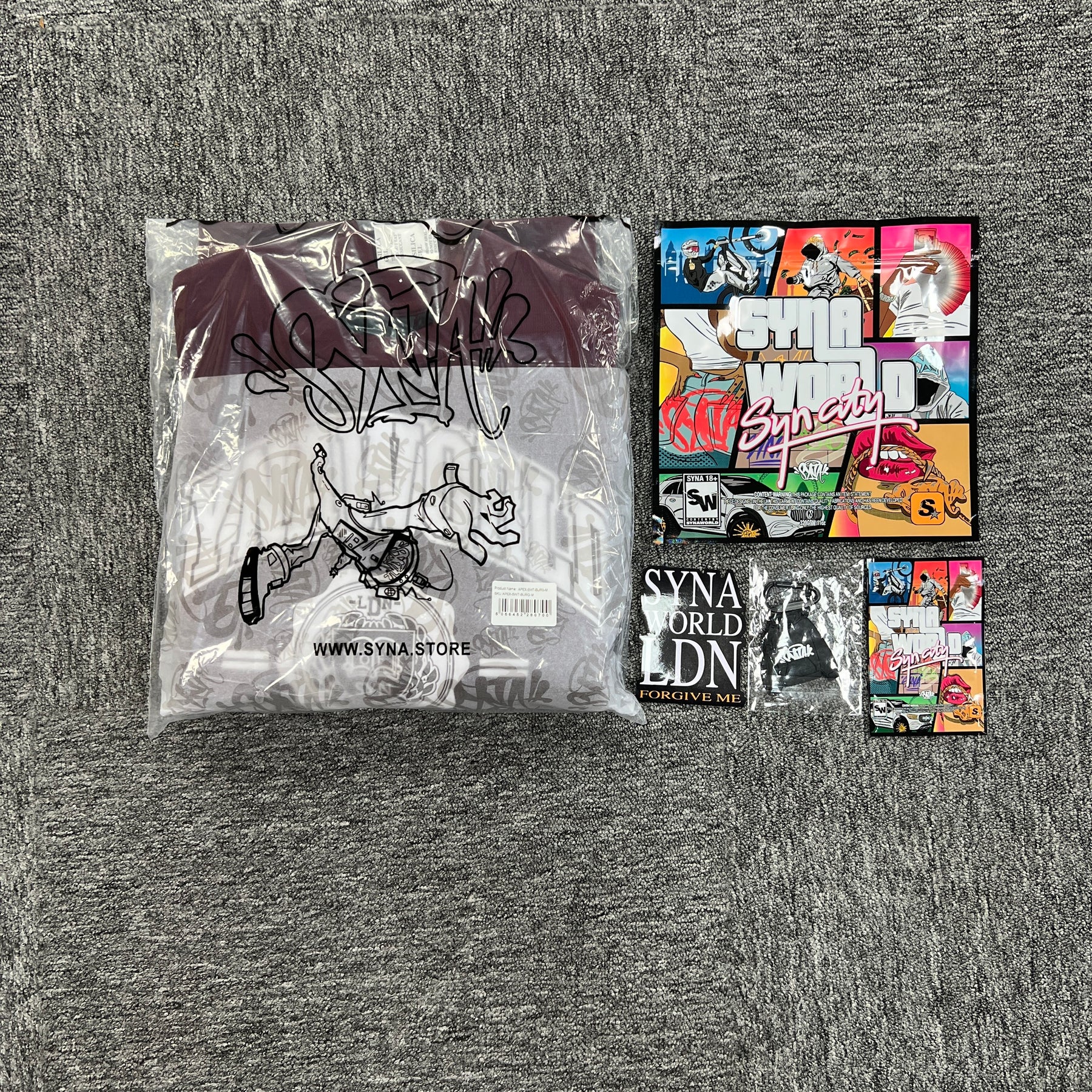 Conjunto Syna World “Varsity Crew“ ( Vermelha )