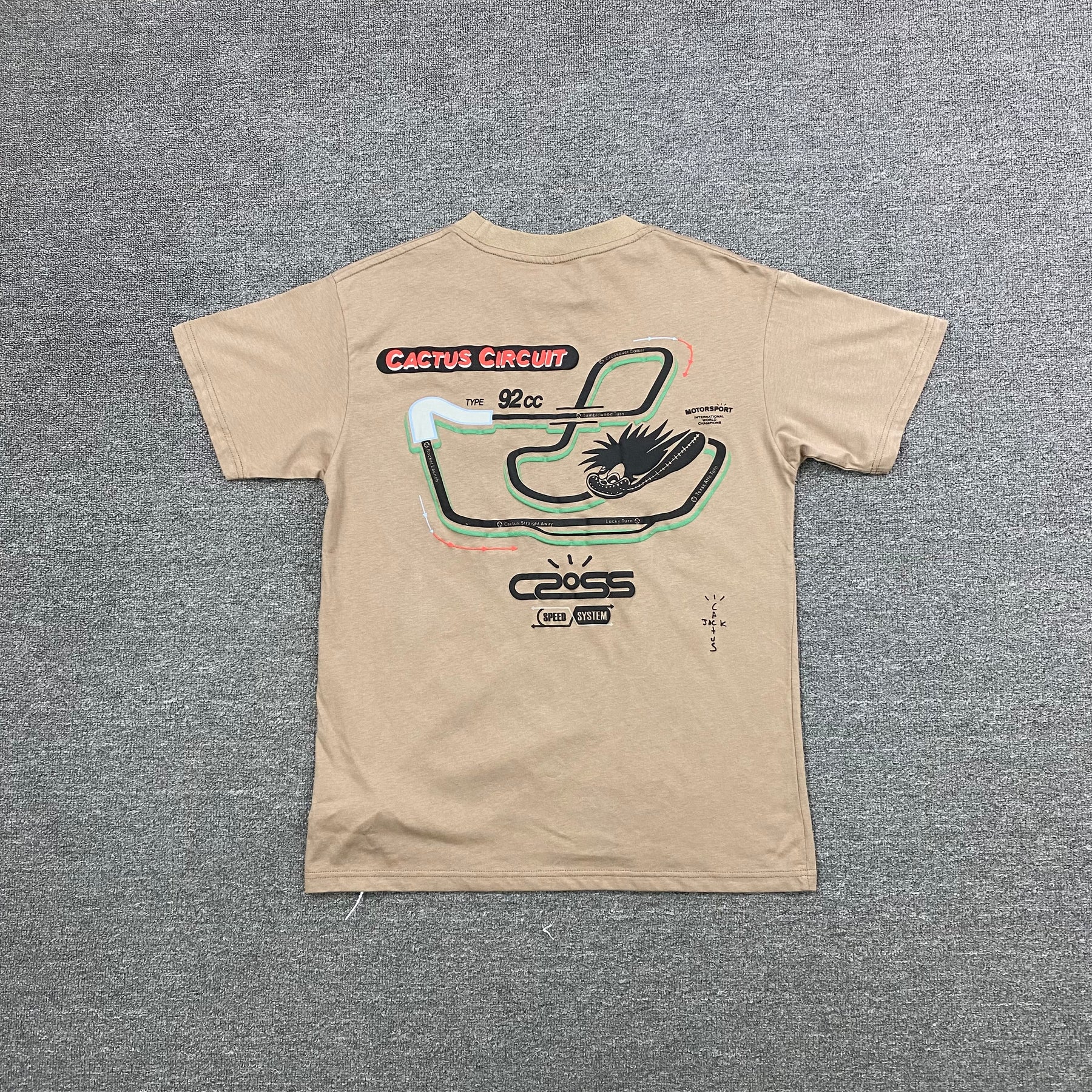 Camisa Cactus Jack “RaceTrack” ( Bege )