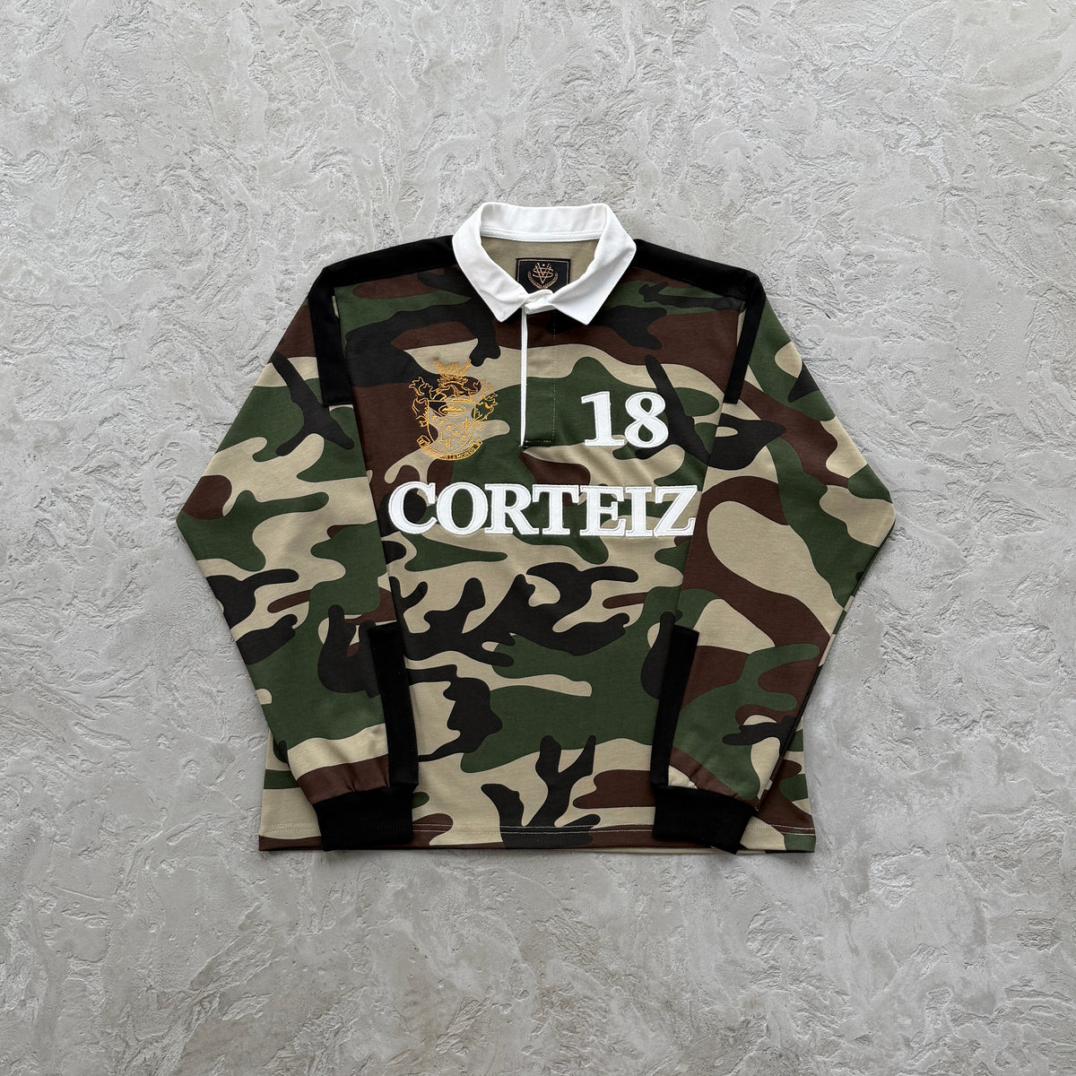 Sueter Corteiz “Paneled Rugby” ( Verde Militar )