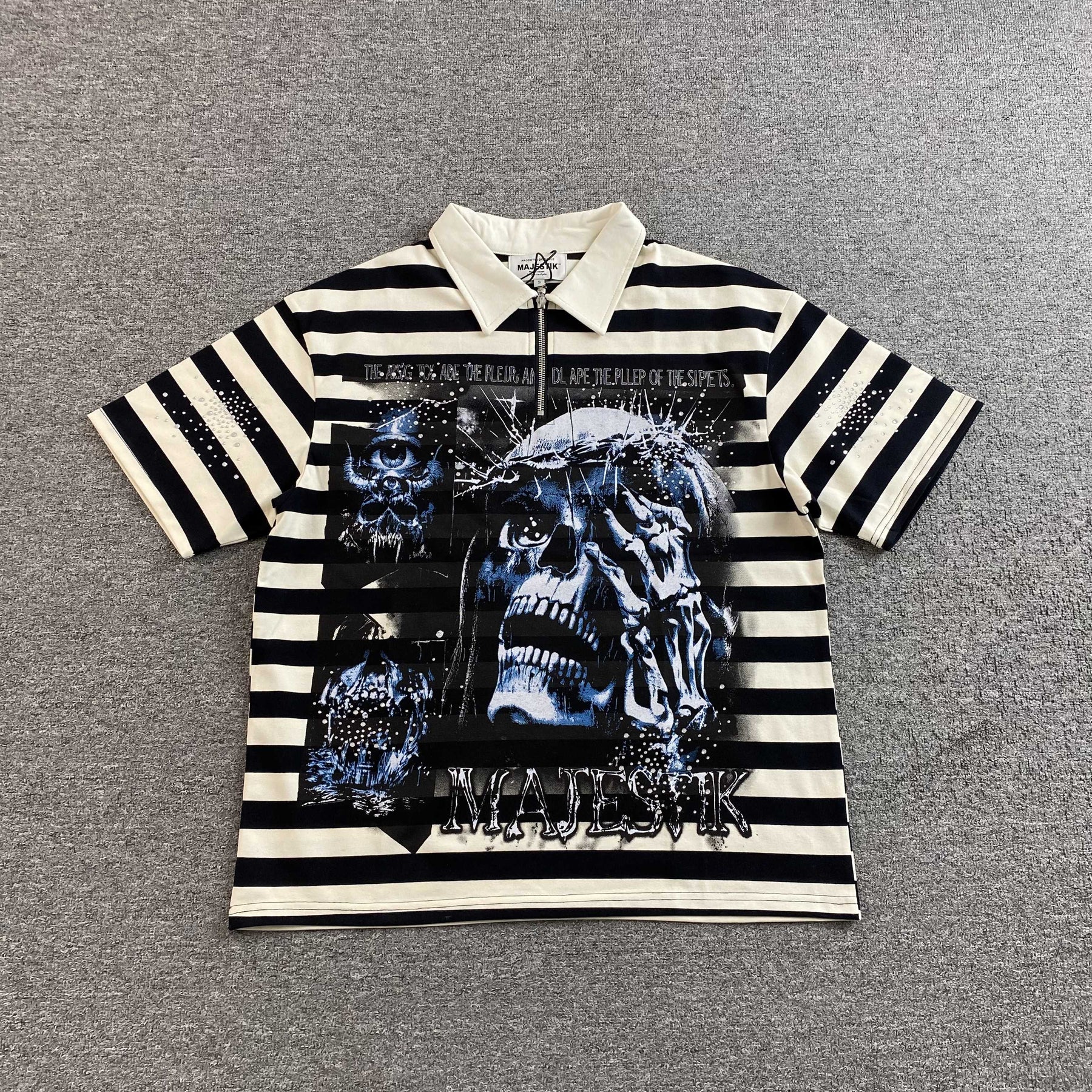 Camisa Majestik “Stripped Skull”