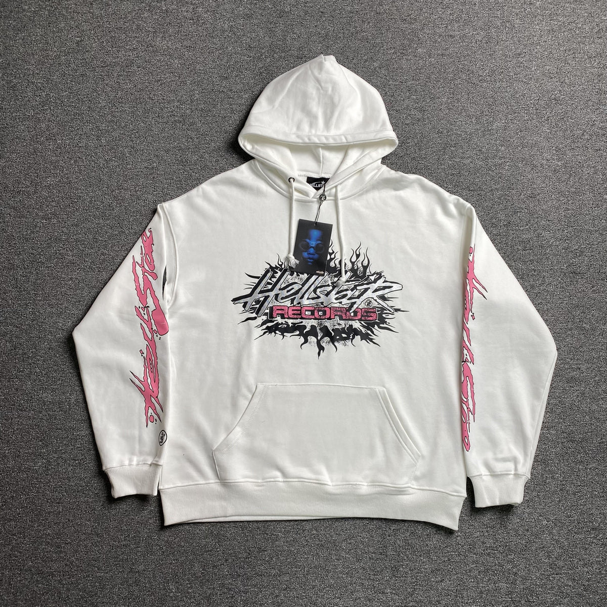 Moletom Hellstar “Glitter Zip Up” ( Branca )