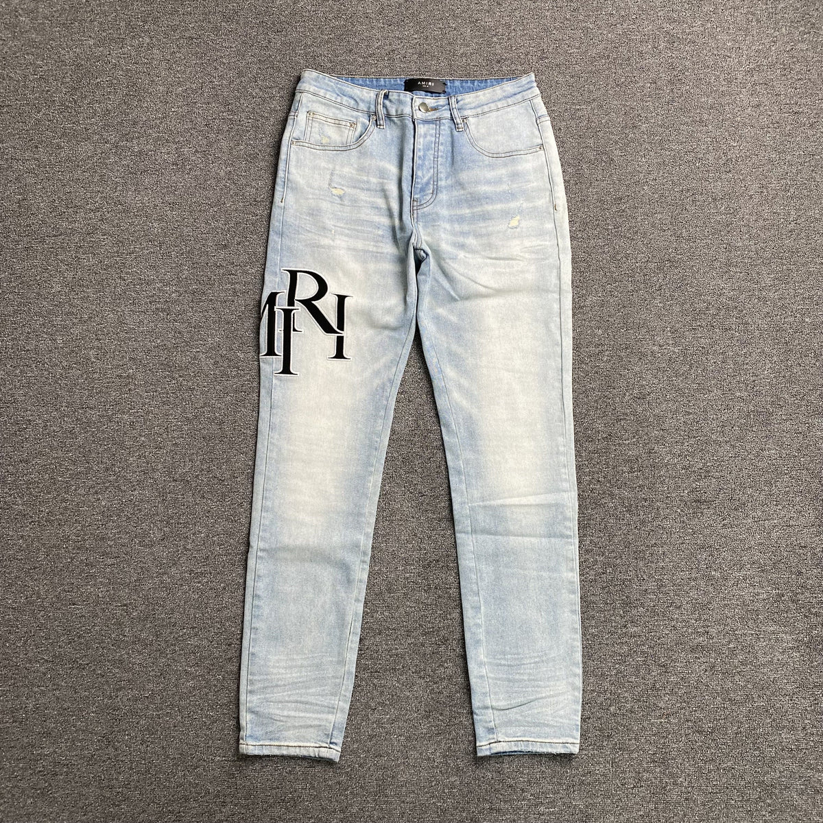 Calça Amiri “Staggered” ( Azul )