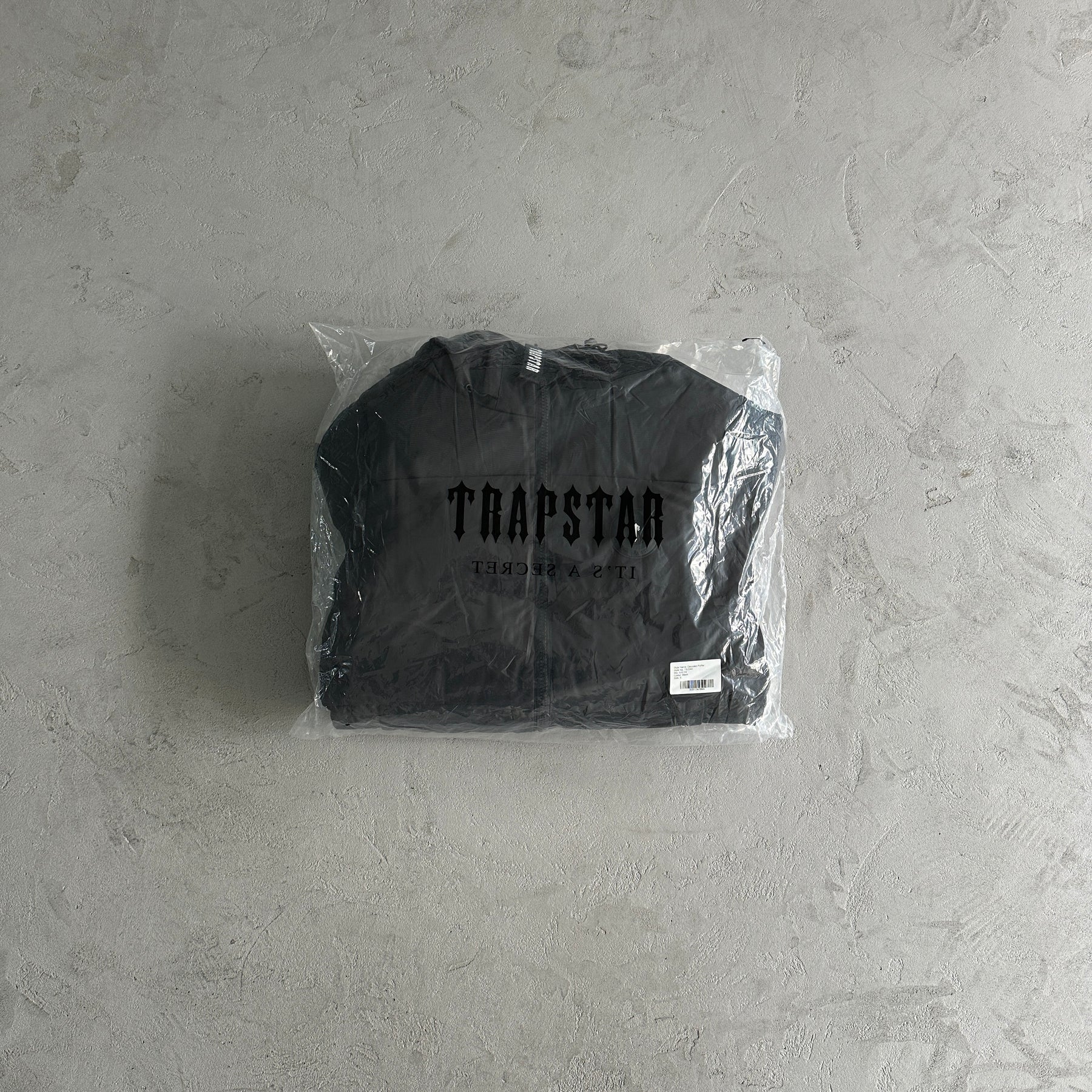 Jaqueta Trapstar “Decoded Puffer” ( Preta Com Branco )