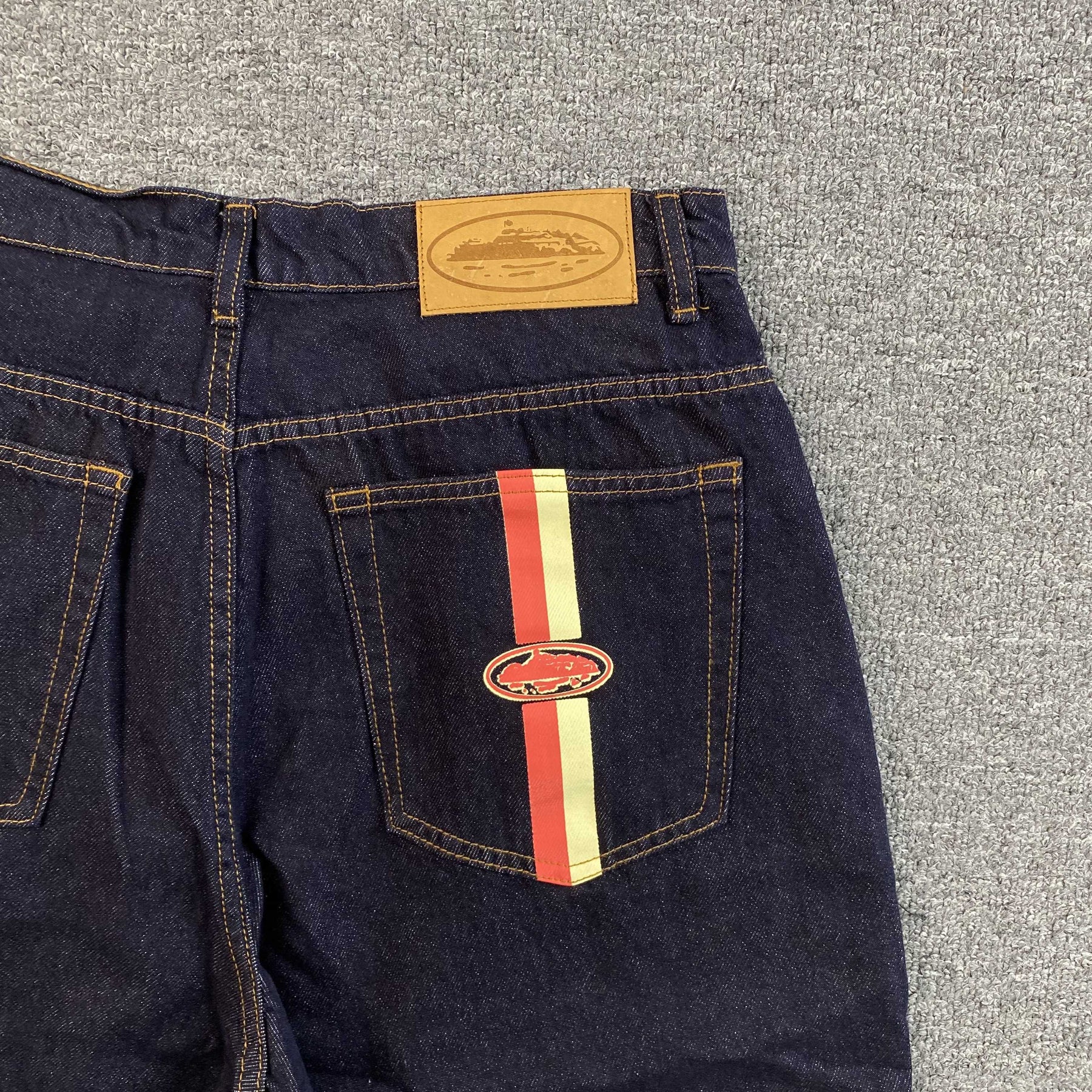 Shorts Corteiz “Dual Stripe” ( Azul )
