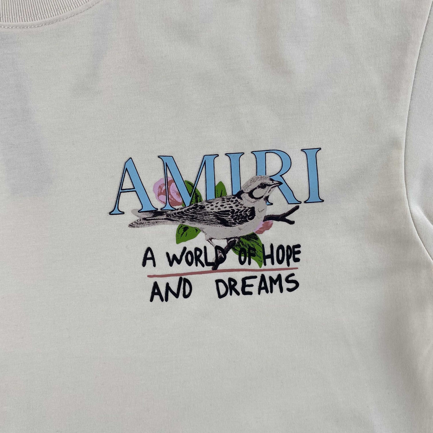 Camisa Amiri “A World Of Hope and Dreams” ( Branca )