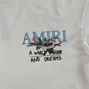 Camisa Amiri “A World Of Hope and Dreams” ( Branca )