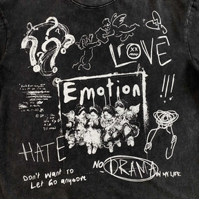 Camisa Mixed Emotion “Chaos” ( Preta )