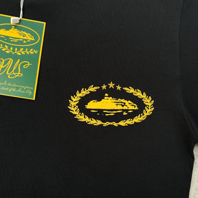 Camisa Corteiz “Royale Heavyweight” ( Preta Com Amarelo )