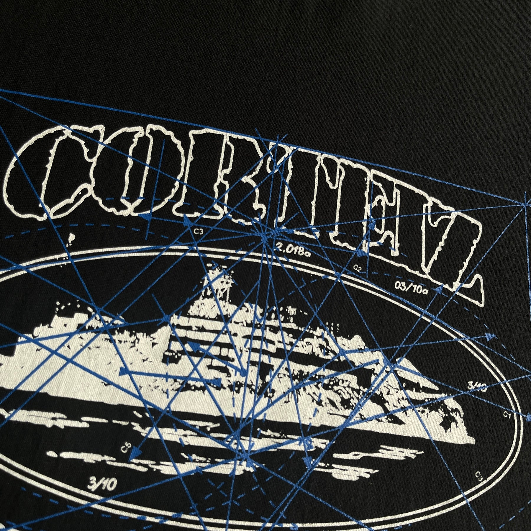 Camisa Corteiz “Alcatraz Coordinates” ( Preta )