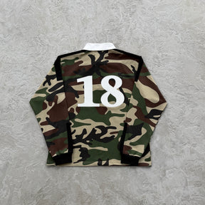 Sueter Corteiz “Paneled Rugby” ( Verde Militar )