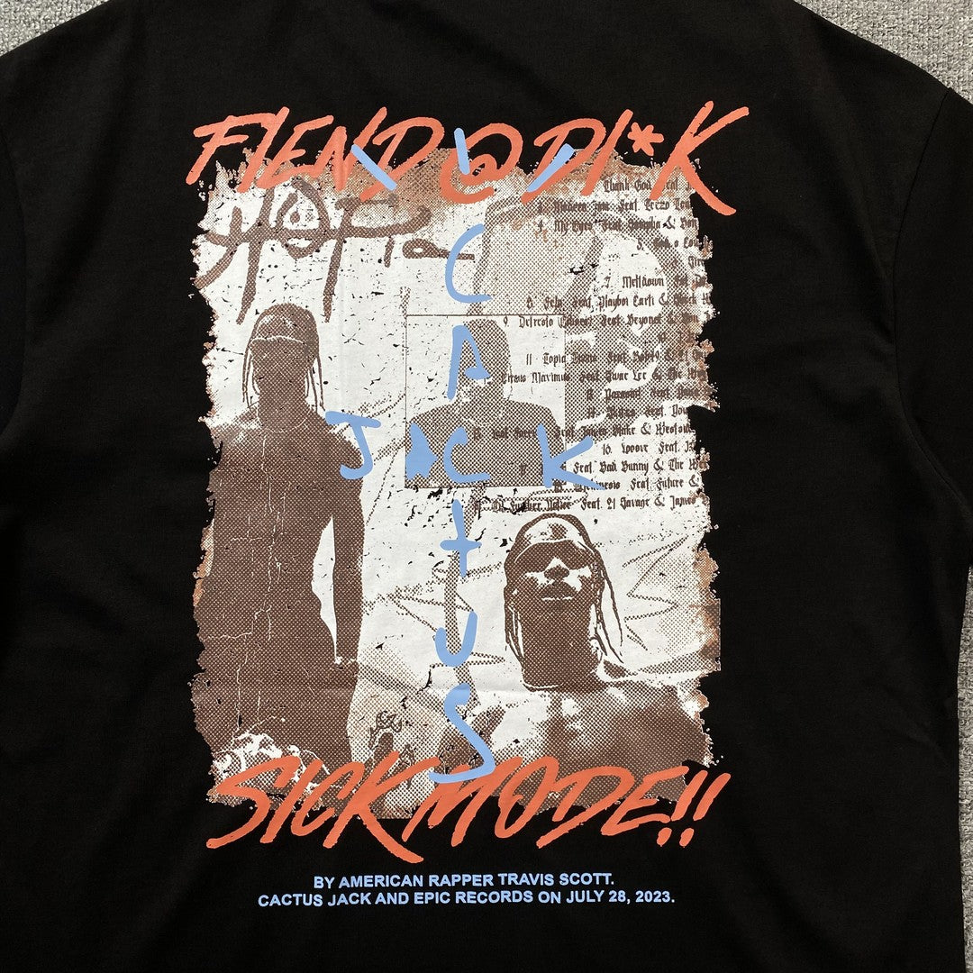 Camisa Cactus Jack ”Sick Mode” ( Preta )