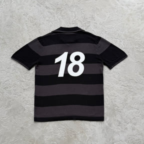 Camisa Jersey Corteiz “Striped knit jersey” ( Preto )