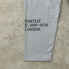 Conjunto Corteiz “HMP Stencil crewneck” ( Cinza )